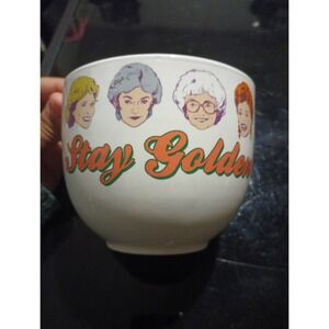 The Golden Girls StayGolden Collectible Ceramic  Ramen Bowl Vintage Style Print